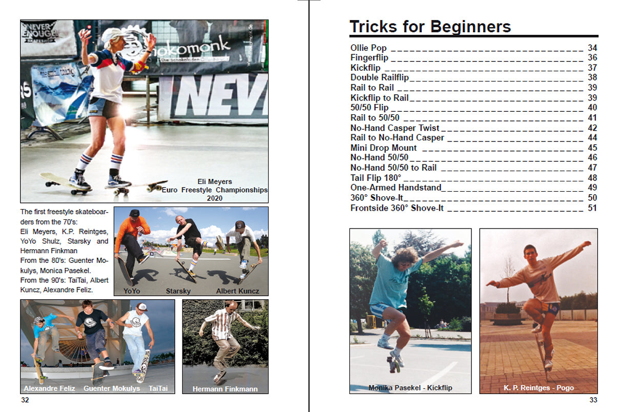 Skateboard Book Freestyle Part-1 Englisch!